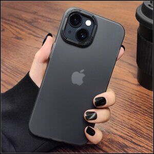 Matte Smoke Gray Shockproof Phone Case